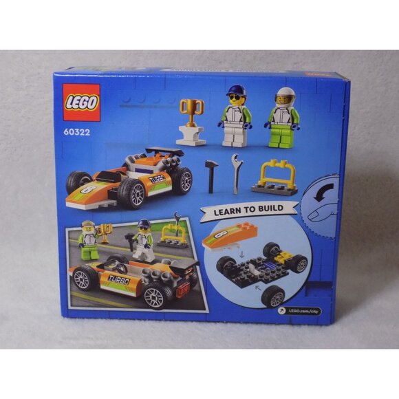 LEGO City Great Vehicles Race Car Toy Building Set 60322 Building Toys New - Picture 3 of 6